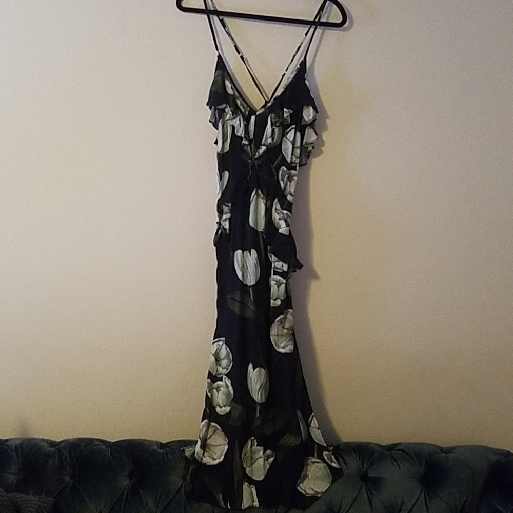 MLM Label Ruffle Slip Midi Dress - Picture 5 of 8